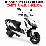 FARA PERMIS CARTE RAR CIV INCLUSA Scuter electric ALB KUBA MT3 PROX motor 2100W, baterie 72V/20Ah, viteza 25 km/h, autonomie 50-60km, electric