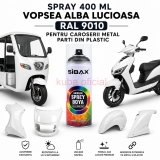 Spray 400 ml vopsea acrilica ALBA lucioasa  indoor si outdoor caroseriii metal, lemn, plastic, sticla acoperire imediata uscare rapida