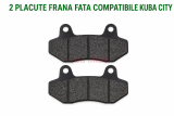 Set 2 PLACUTE FRANA MASINA Electrica KUBA CITY, pe fata