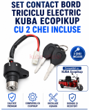 SET 1 CONTACT DE BORD cu 2 CHEI INCLUSE  Triciclu Electric KUBA ECOPIKUP
