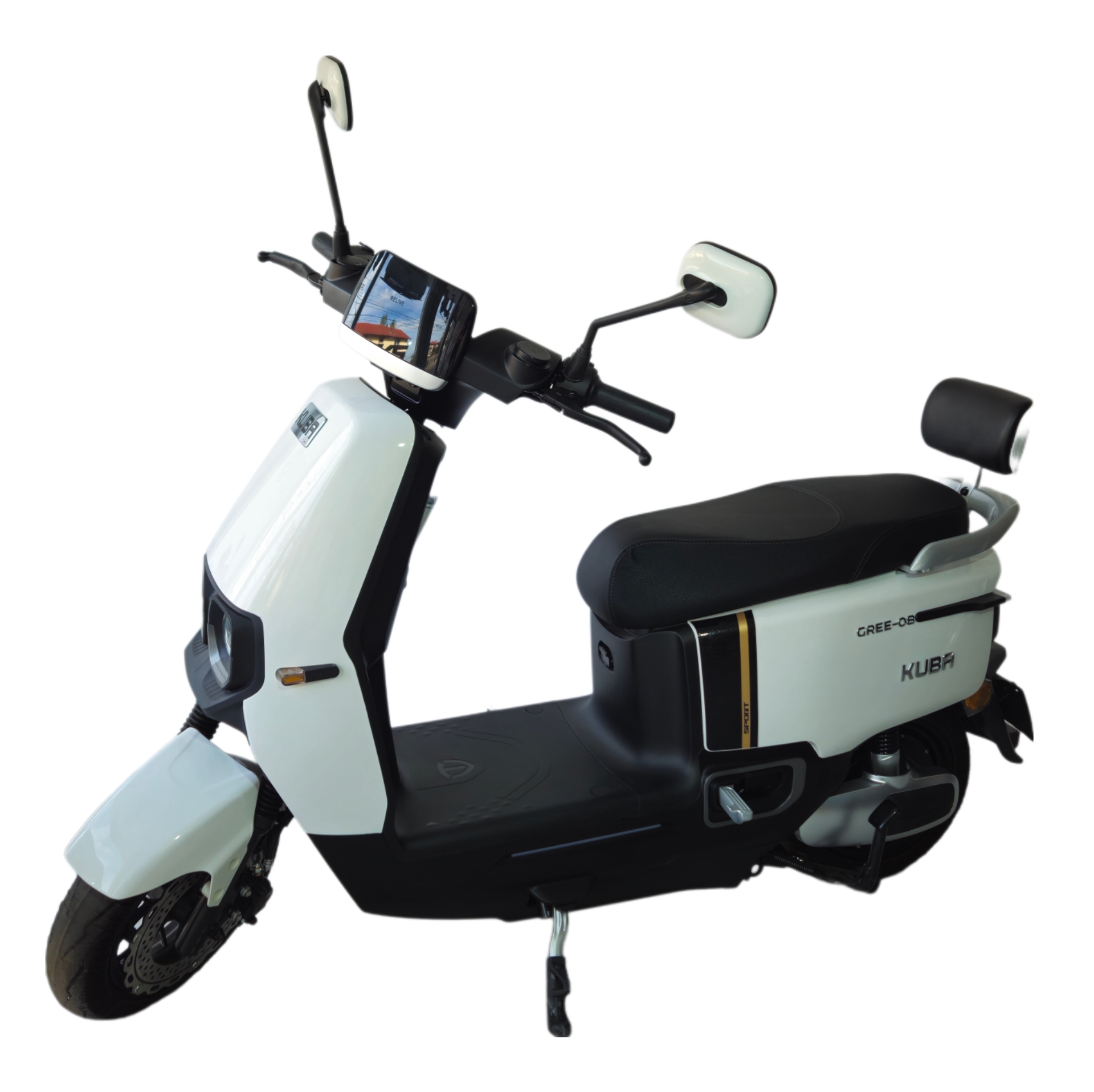 FARA PERMIS CARTE RAR CIV INCLUSA Scuter electric ALB KUBA GREE08 bord digital motor 1200 W viteza 25 km/ h viteza 