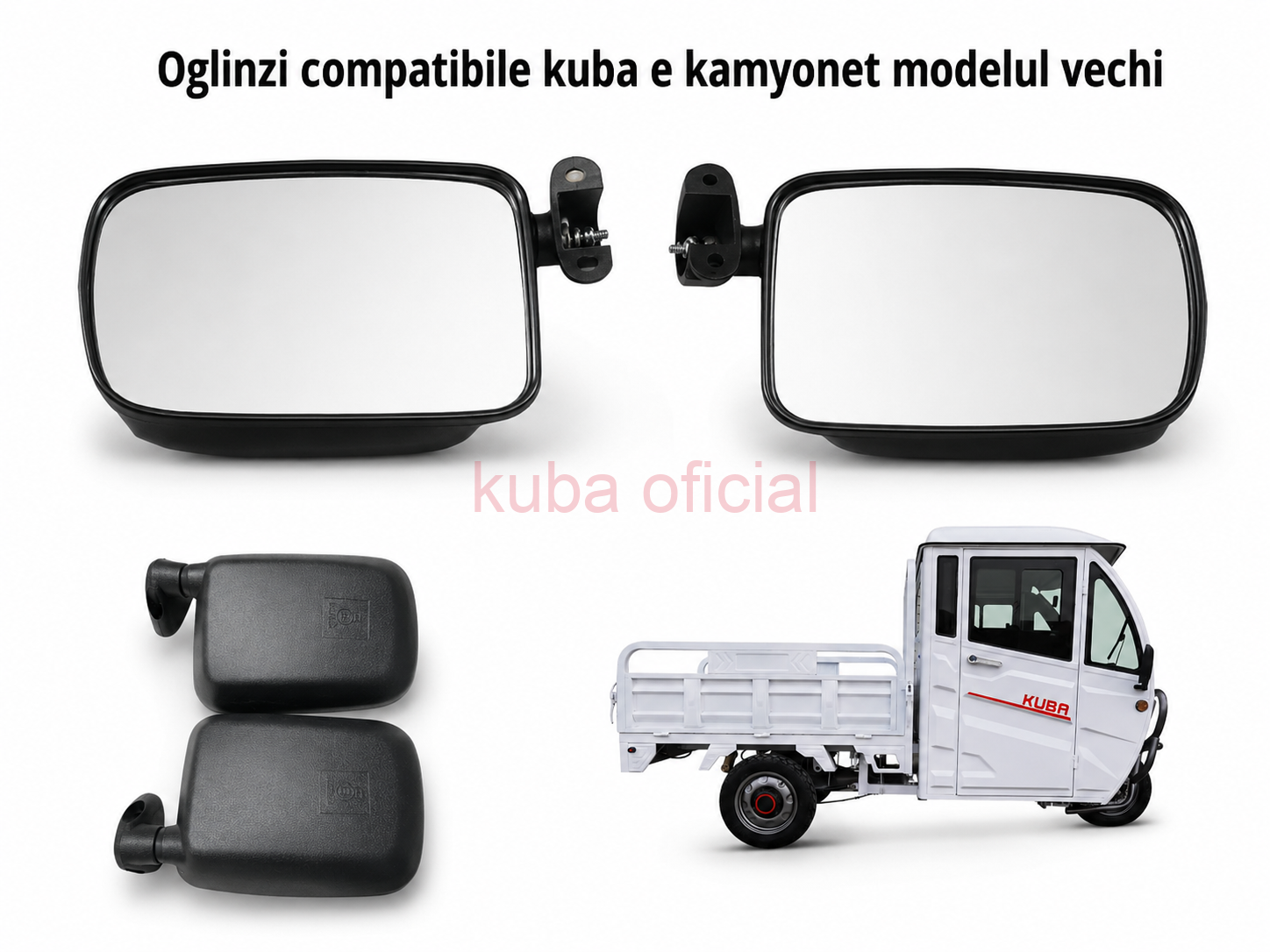 Set 2 OGLINZI stanga si dreapta triciclu Electric kuba EKAMYONET